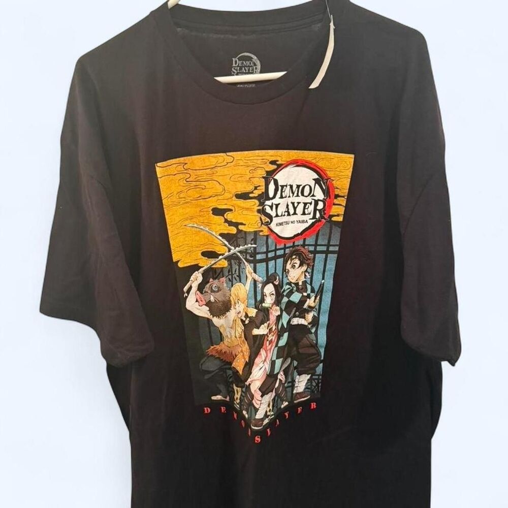 Demon Slayer Kimetsu No Yaiba Anime T-Shirt Men’s 2XL Black NWT